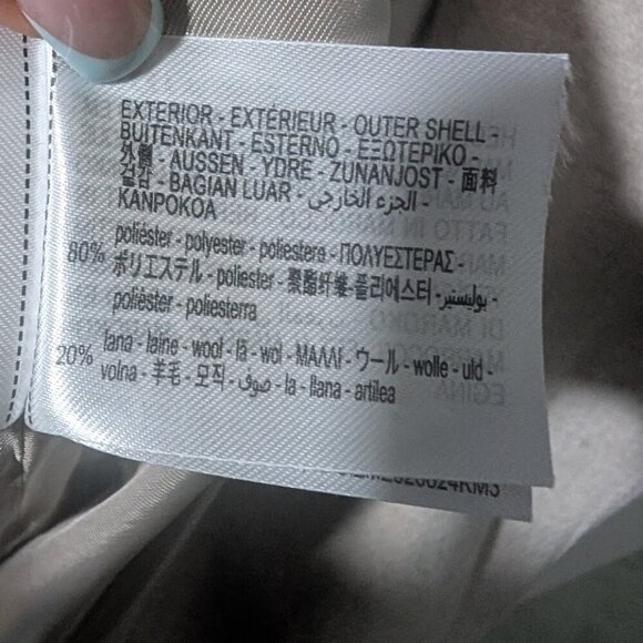 Zara Cream Trench Coat with Faux Fur Collar - Picture 11 of 15